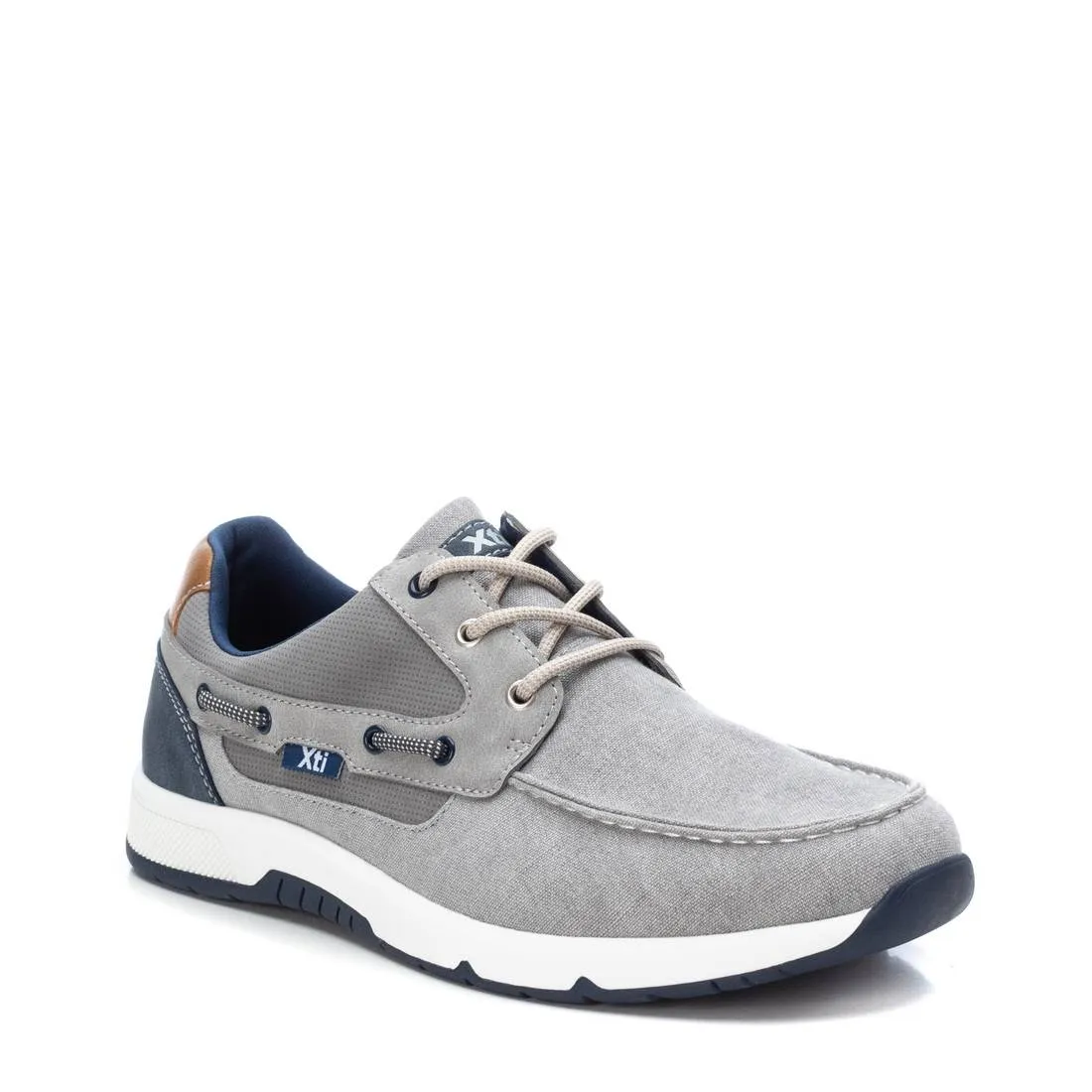 Men's Boat Shoes Traditions By Xti-141321-Grey