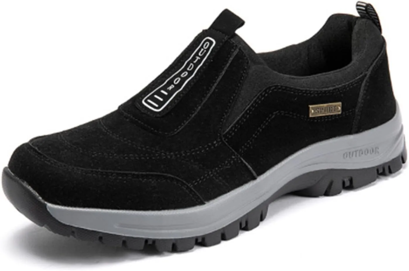 Men's Casual Fashion Waterproof Anti-Slip Lightweight Orthopedic Loafers,Low-top Safety Sneakers Comfortable Walking Boat Shoe，Extended Width Foot Breathable Sneakers
