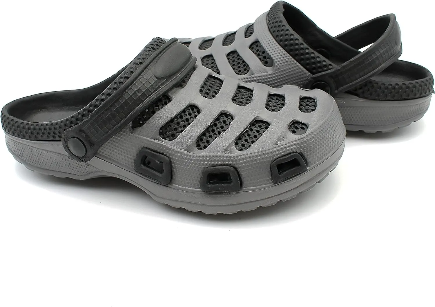 Men's Garden Clogs Shoes Slippers Sandals Two Tone Ventilated Summer Beach Casual Relax Backyard