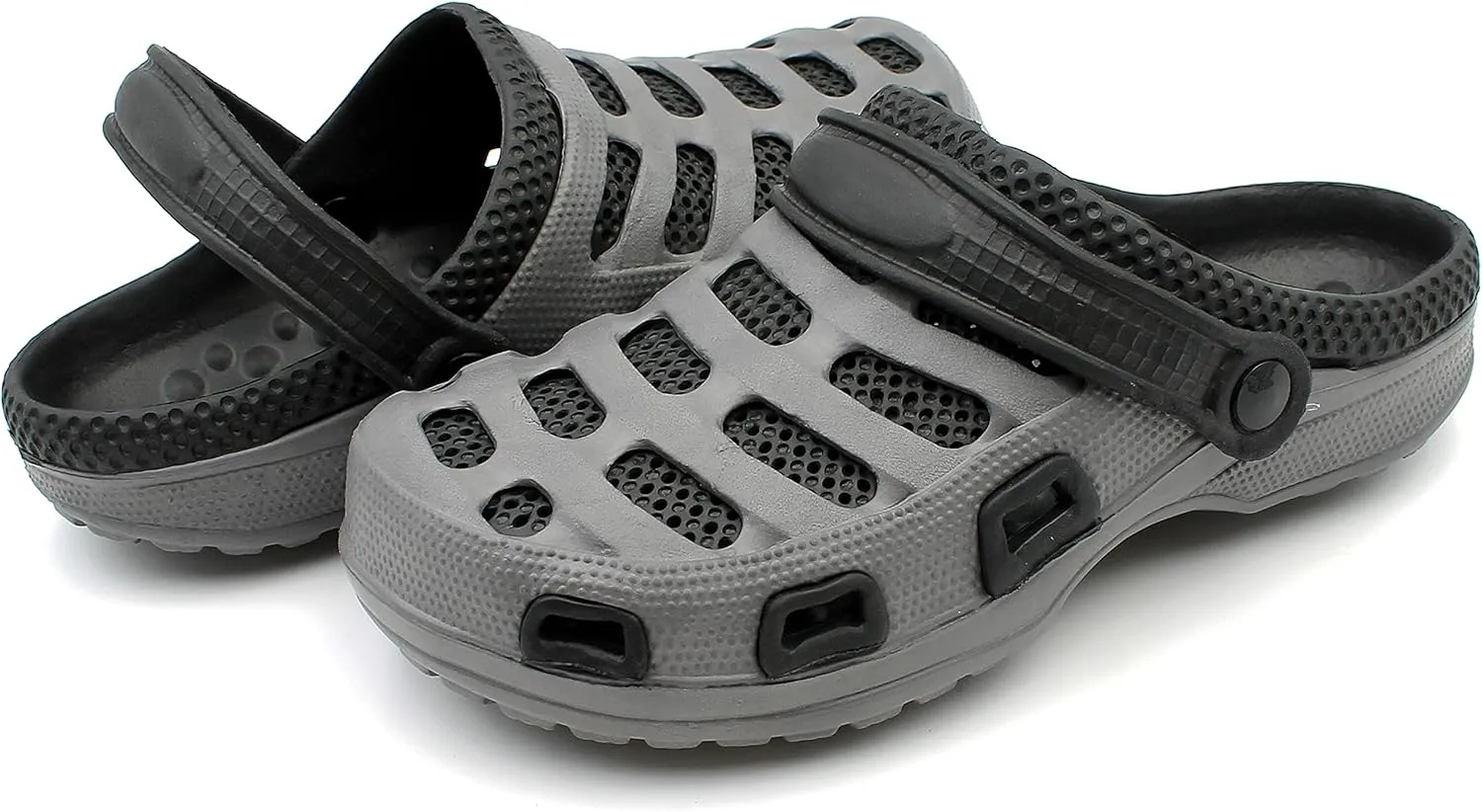 Men's Garden Clogs Shoes Slippers Sandals Two Tone Ventilated Summer Beach Casual Relax Backyard