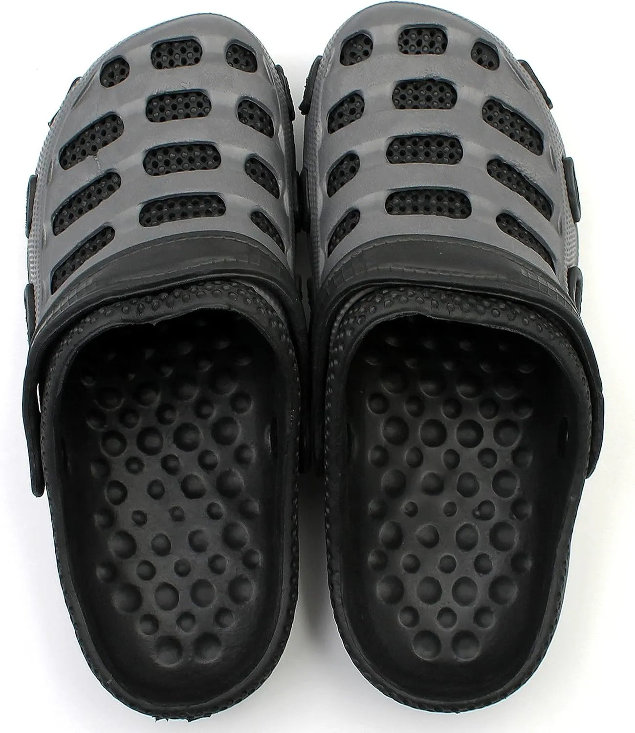 Men's Garden Clogs Shoes Slippers Sandals Two Tone Ventilated Summer Beach Casual Relax Backyard
