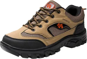 Men’s Hiking Shoes Outdoor Walking Shoes Breathable Trekking Trails Shoes Low Top Sneakers Lightweight Walking Shoes