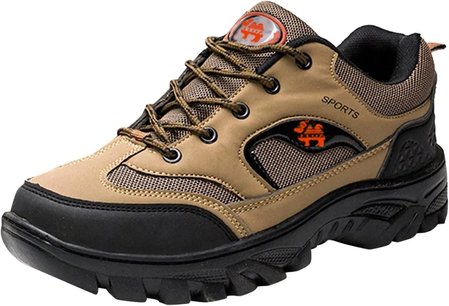 Men’s Hiking Shoes Outdoor Walking Shoes Breathable Trekking Trails Shoes Low Top Sneakers Lightweight Walking Shoes