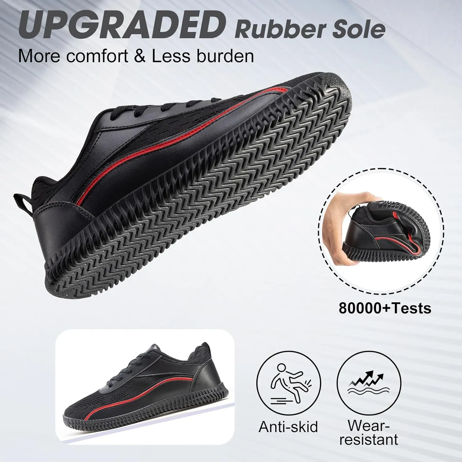 Men's Wide Width Sneakers, Extra Wide Toe Box, Minimalist Barefoot Trail-Running Gym Cross Trainer Shoes, White, Wide