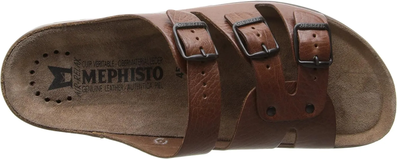 Mephisto Men's Zach Tan Full Grain Leather Sandal