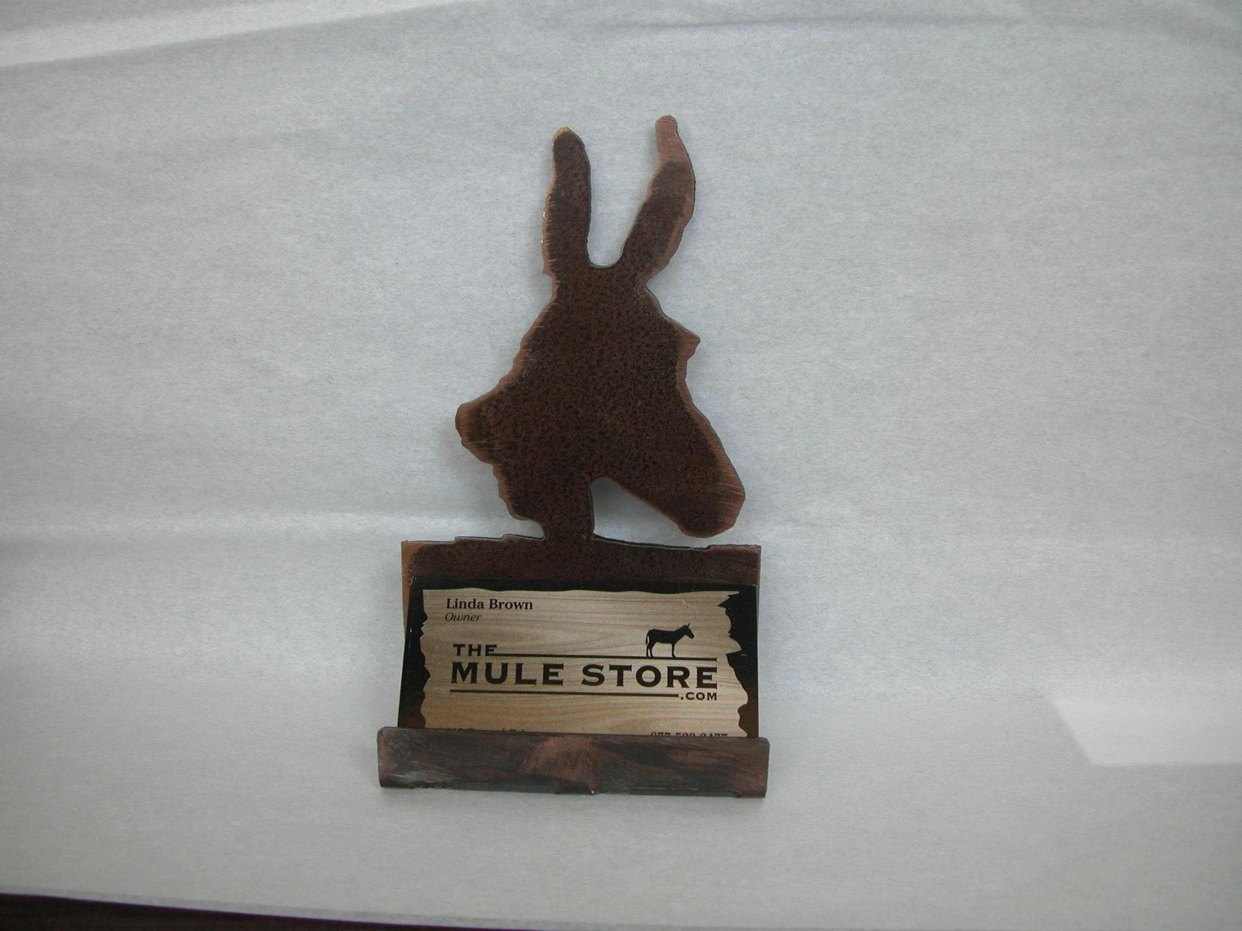 Metal Business Card Holder - Mule Head