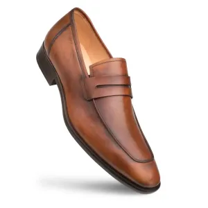Mezlan Calfskin E20243 Cognac Genuine Penny Loafers