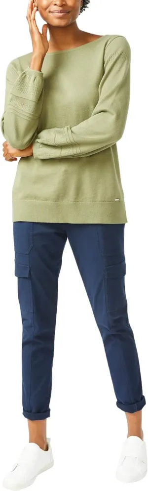 Nautica Women's Classic Soft Cotton Boat Neck Sweater