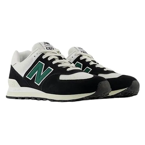 New Balance Men's Trainers - U574RBG - Black/White/Green