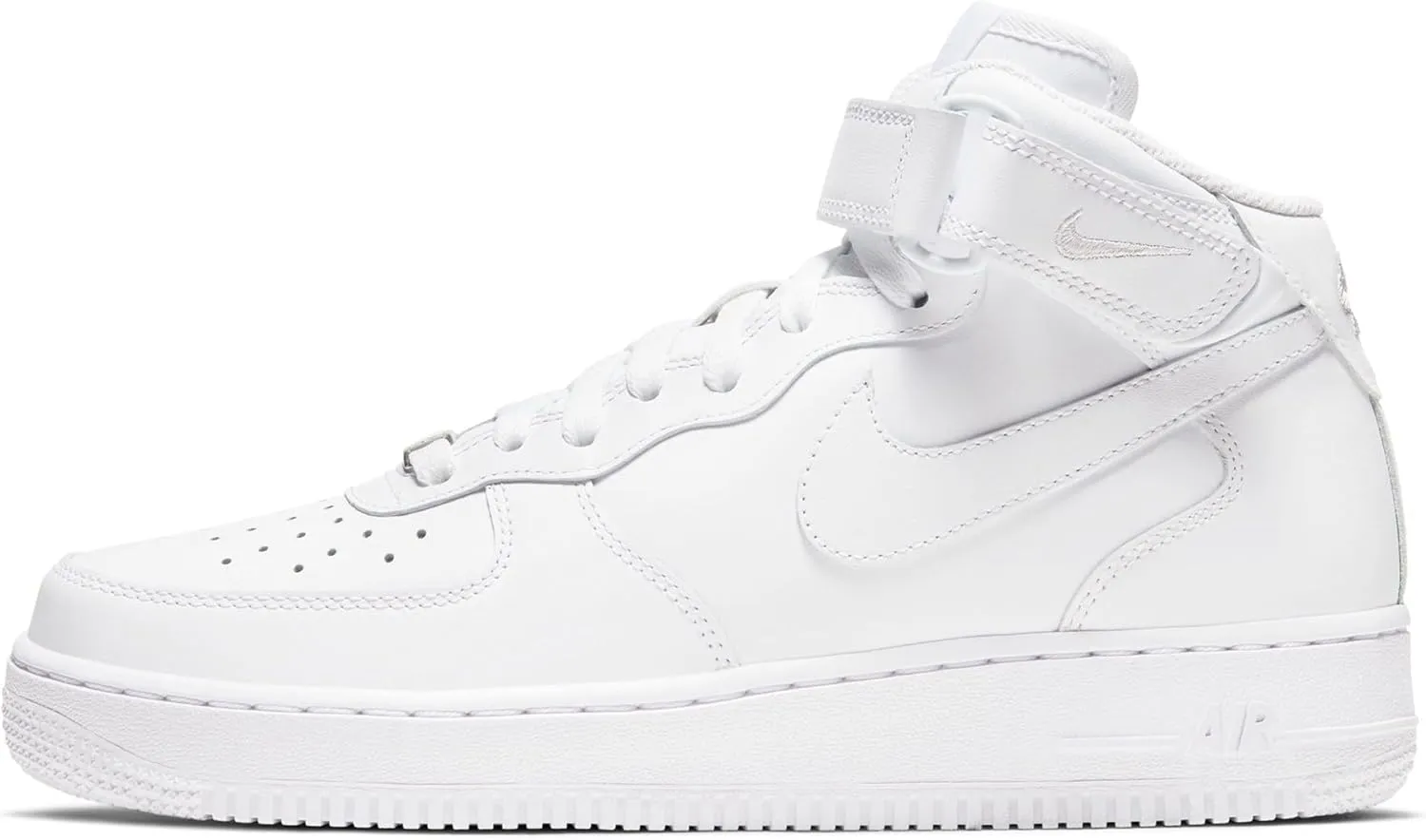 Nike Air Force 1 '07 Mid Women's Shoe (DD9625-100, White/White/White)