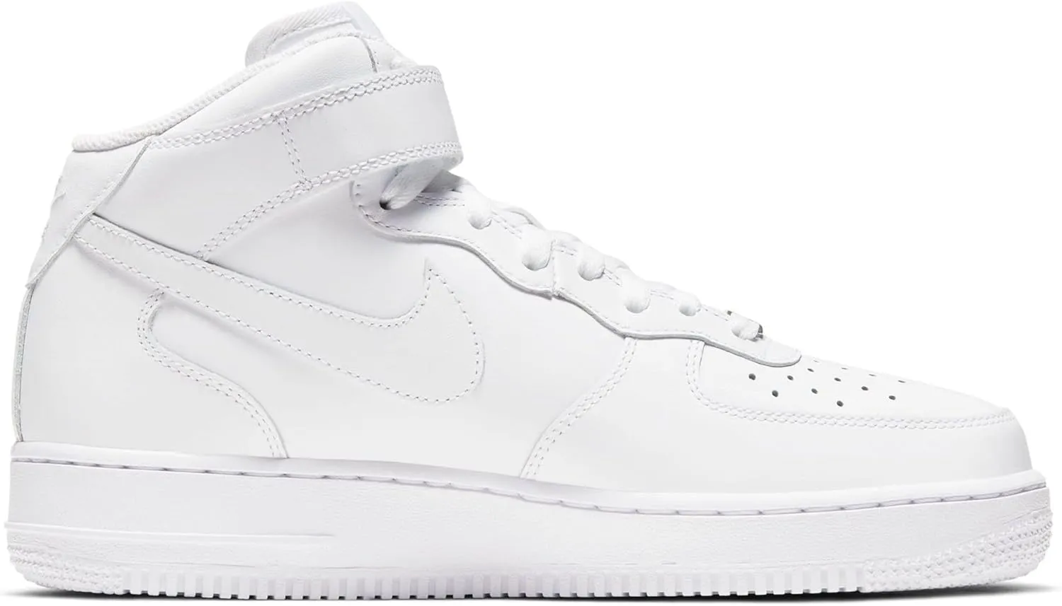 Nike Air Force 1 '07 Mid Women's Shoe (DD9625-100, White/White/White)