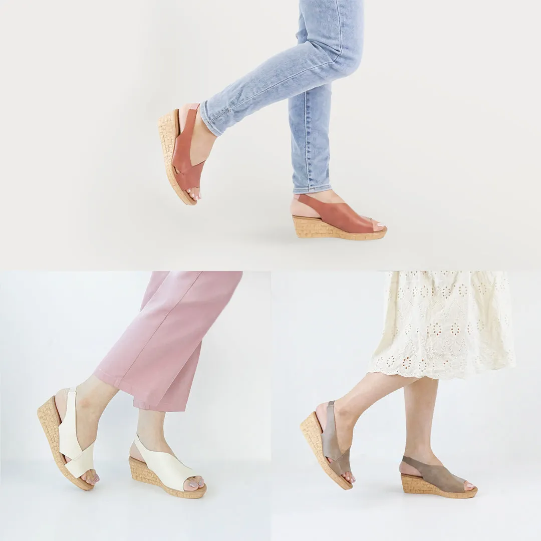 No.2027 Back Belt Wedge Sandal
