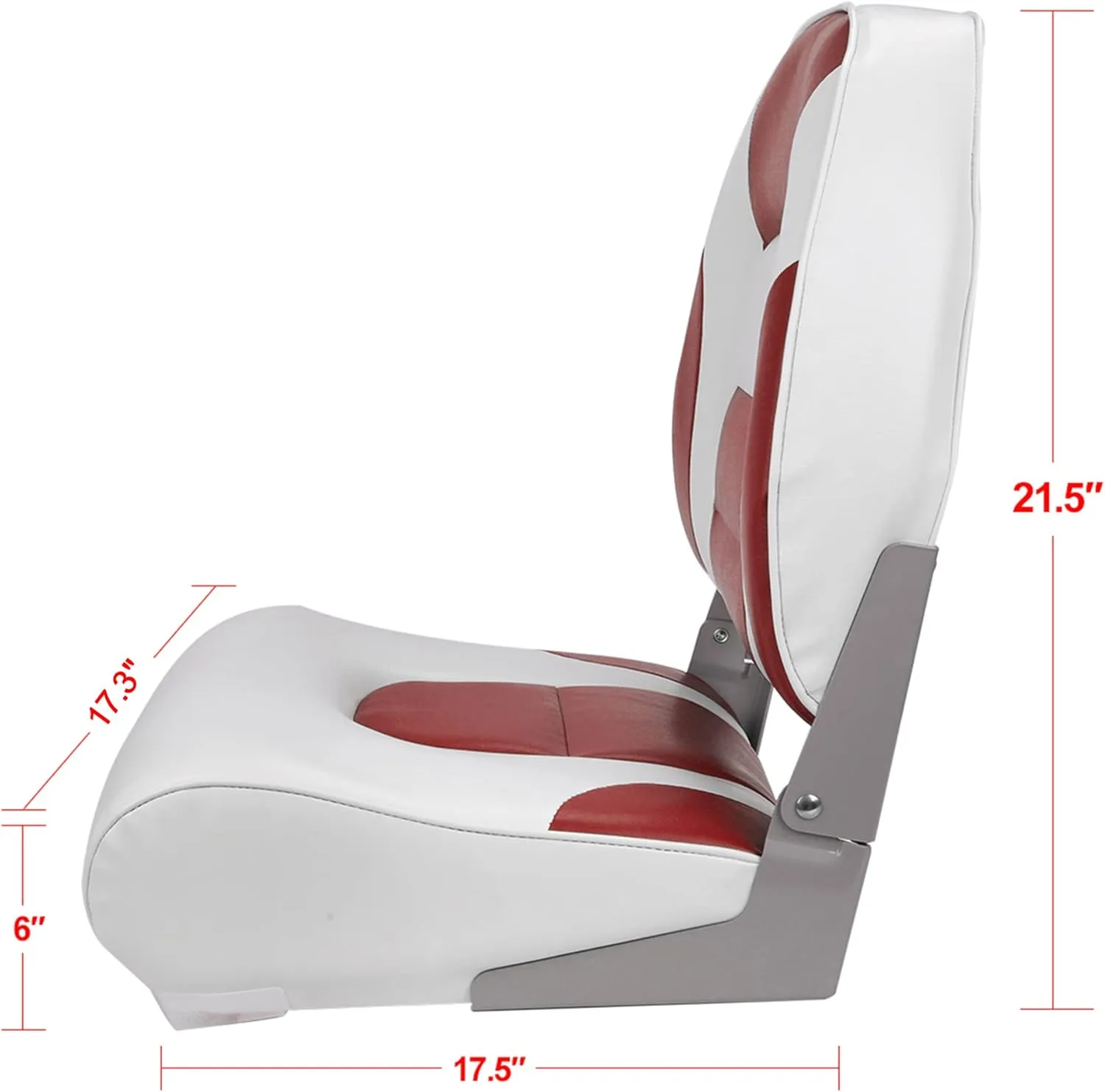 NORTHCAPTAIN Deluxe A Pair of Marine High Back Folding Fishing Boat Seat,Stainless Steel Screws Included