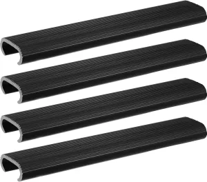 Nuanchu 4 Pcs Snap in Boarding Ladder Treads Non Slip Marine Boarding Steps PVC Resistant UV Boat Ladder Inserts Durable Heavy Duty Boating Accessories for Boats Footing Safety