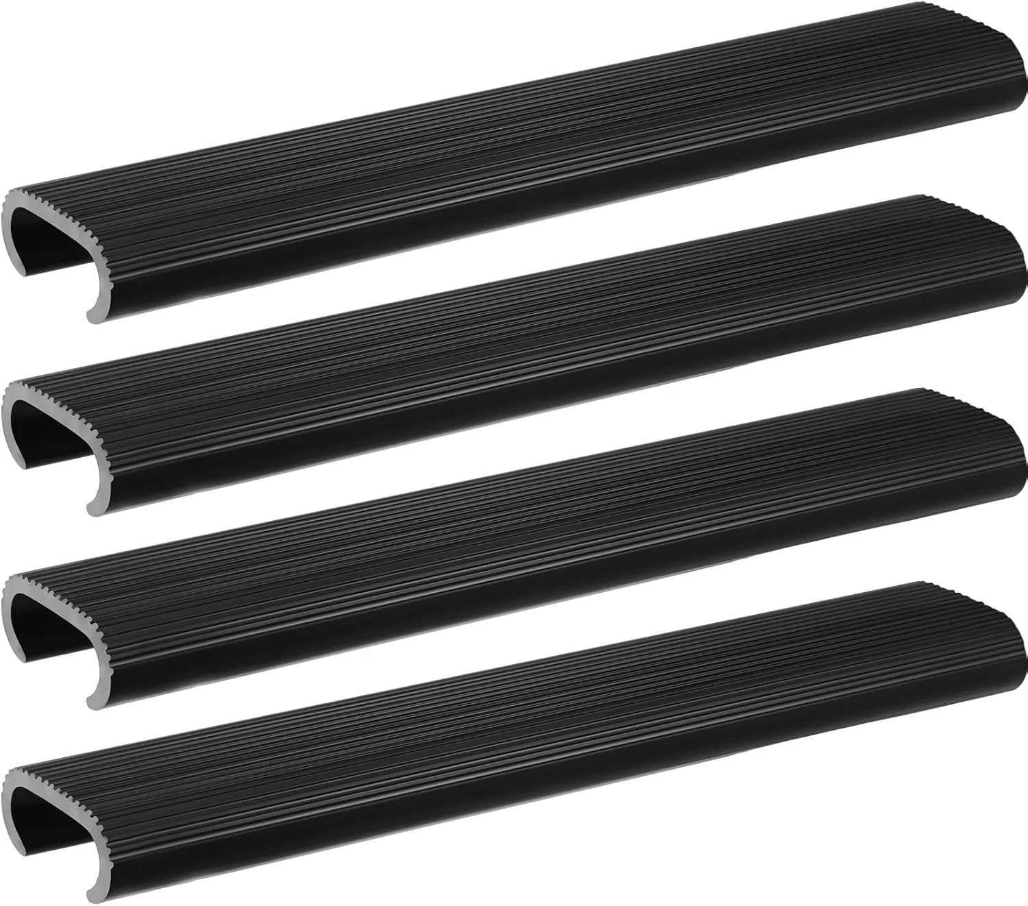 Nuanchu 4 Pcs Snap in Boarding Ladder Treads Non Slip Marine Boarding Steps PVC Resistant UV Boat Ladder Inserts Durable Heavy Duty Boating Accessories for Boats Footing Safety