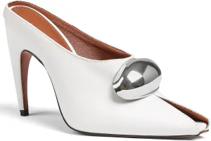 Oiamenne Stiletto Heels for Women Peep Toe Heeled Mules Sandals Pointed Toe Pumps High Heeled Sandals for Women Comfortable Casual Wedding Office Dating Dress Shoes