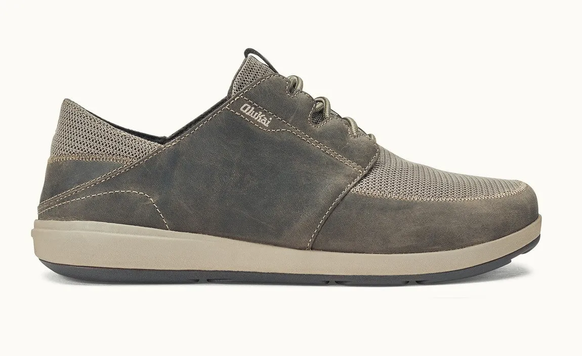 Olukai Clay Makia Lace Mens Comfort shoes 10362-1028