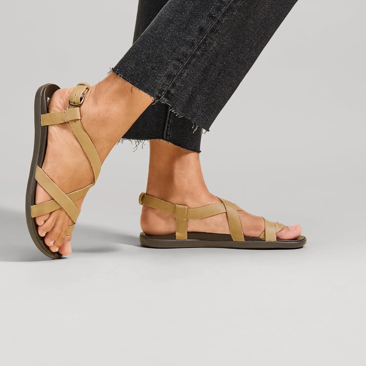 OLUKAI Upena Women's Beach Sandals, Quick-Dry Flip-Flop Slides, Water Resistant & Modern Low Profile Design, All-Day Comfort Fit & Wet Grip Soles
