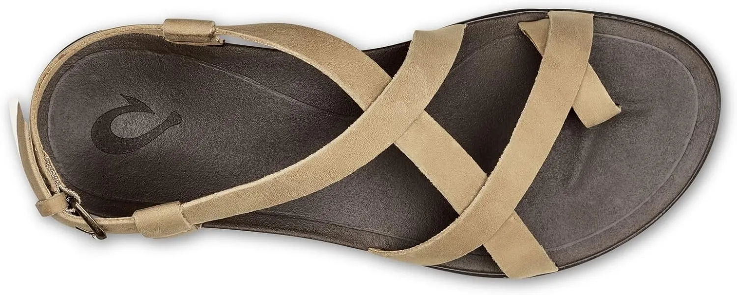OLUKAI Upena Women's Beach Sandals, Quick-Dry Flip-Flop Slides, Water Resistant & Modern Low Profile Design, All-Day Comfort Fit & Wet Grip Soles