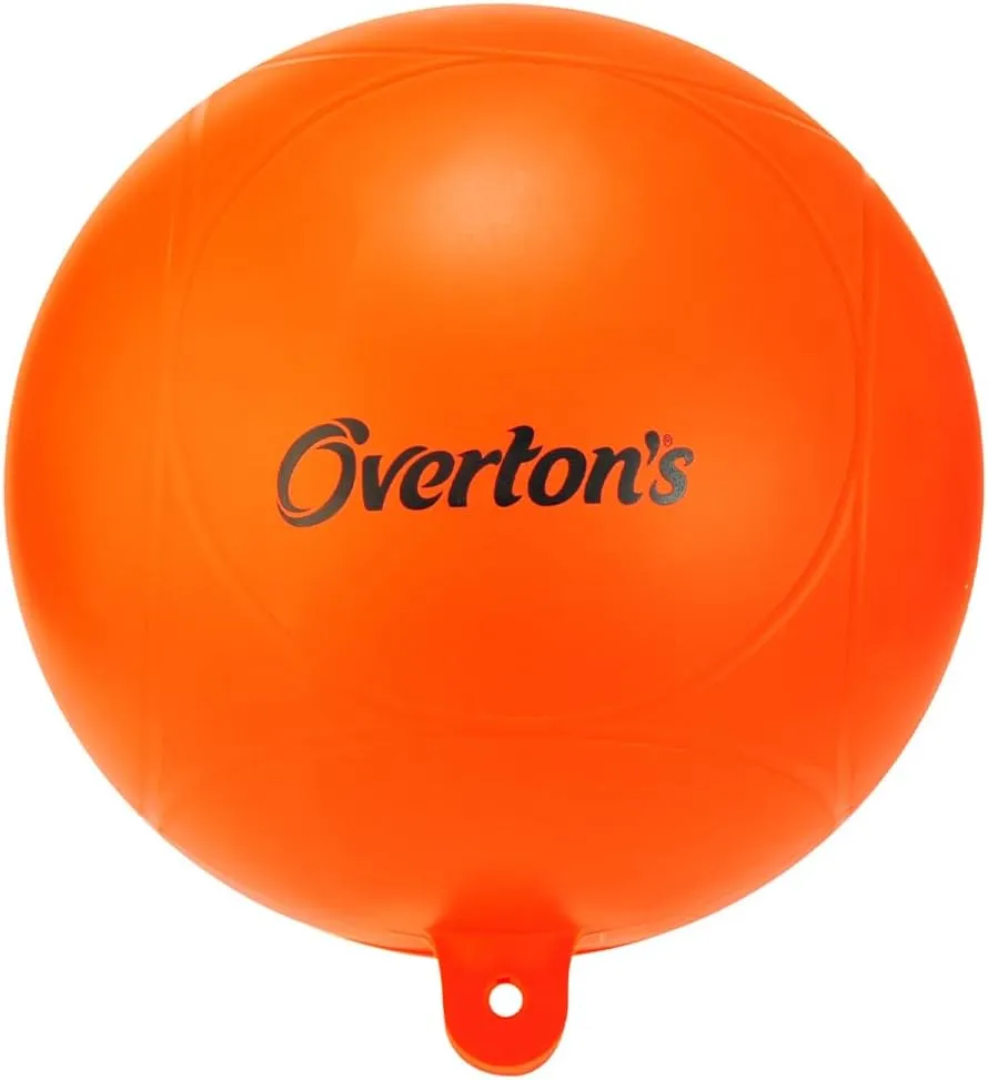 Overton's AWSA Approved 9" Heavy-Duty Boat Buoy - UV-Resistant Vinyl, Easily Inflatable with Sports Ball Needle, Perfect for Marking Slalom Courses, Moorings, and Swim Areas