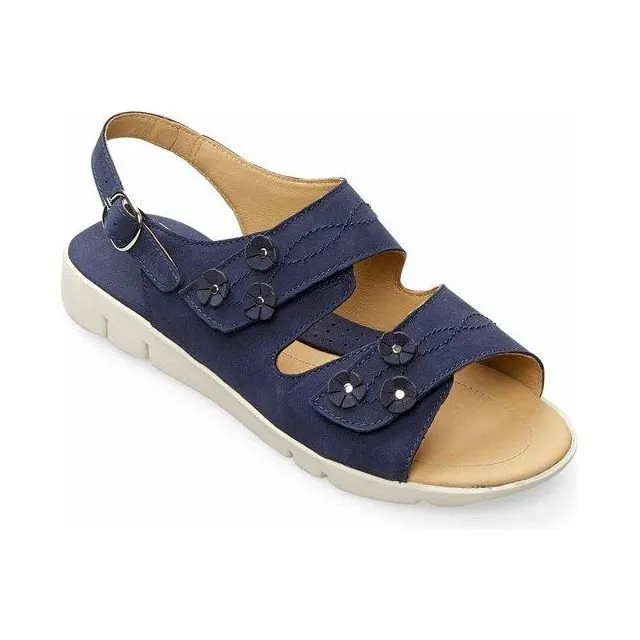 Padders Snowdrop Sandals - Navy