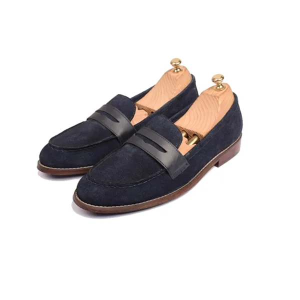 Penny Loafer in Suede Leather