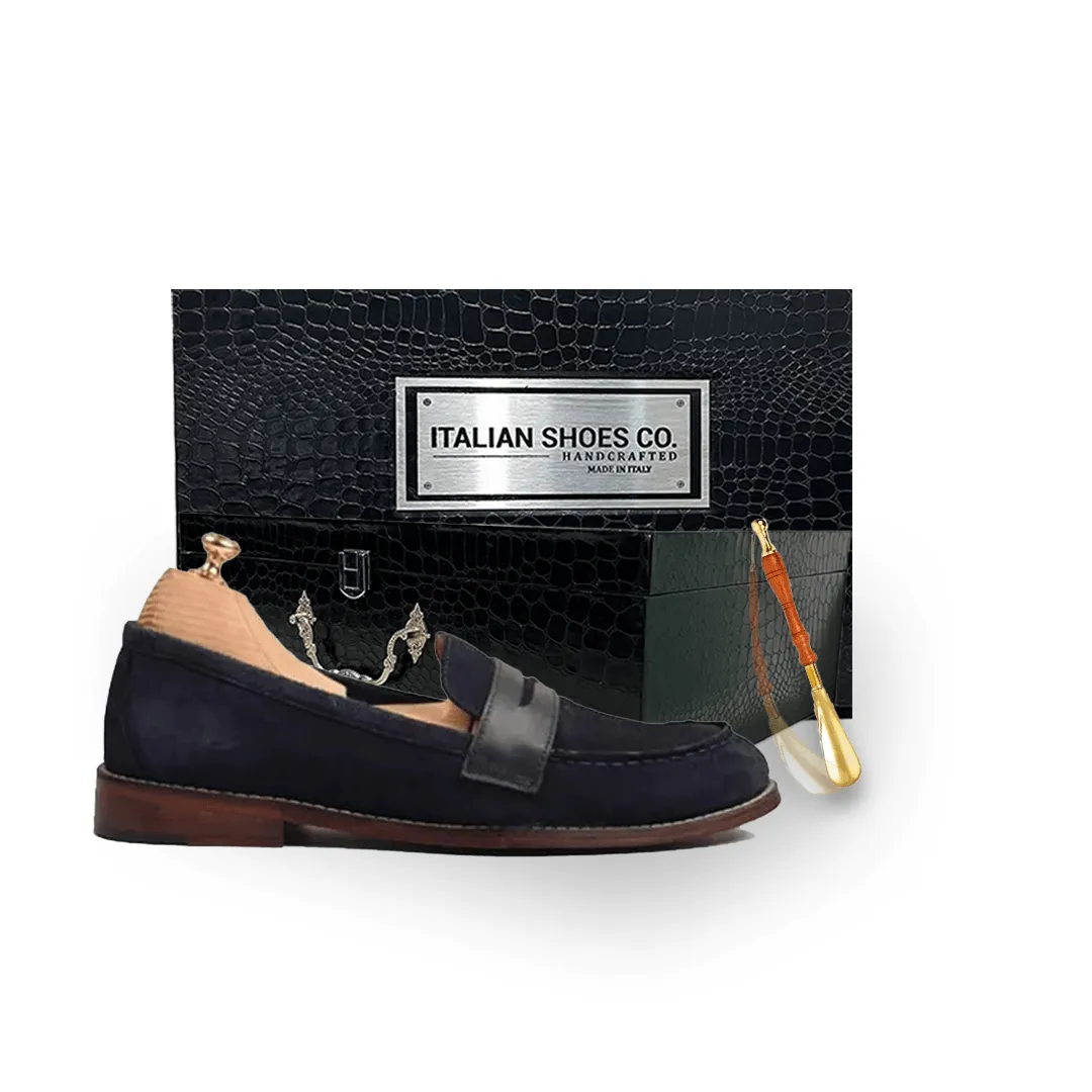 Penny Loafer in Suede Leather