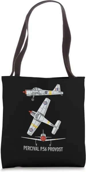 Percival P.56 Provost Trainer Aircraft Diagram Tote Bag