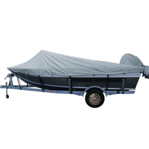 Performance Poly-Guard Styled-to-Fit Boat Cover f/17.5' Aluminum Boats w/High Forward Mounted Windshield - Grey