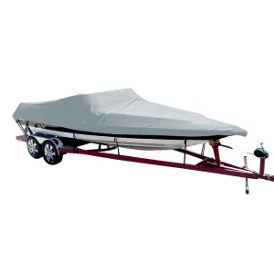 Performance Poly-Guard Styled-to-Fit Boat Cover f/19.5' Sterndrive Ski Boats w/Low Profile Windshield - Grey