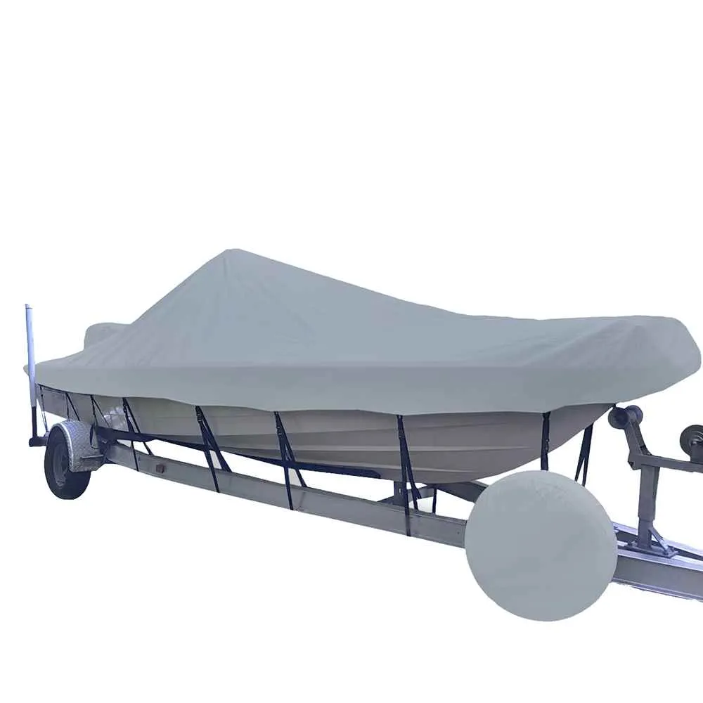 Performance Poly-Guard Styled-to-Fit Boat Cover f/19.5' V-Hull Center Console Shallow Draft Boats - Grey