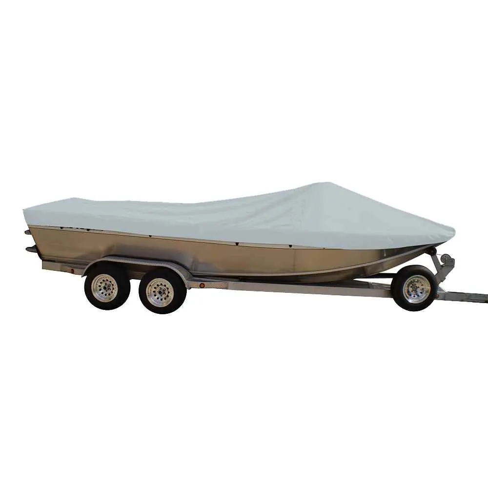 Performance Poly-Guard Styled-to-Fit Boat Cover f/21.5' Sterndrive Aluminum Boats w/High Forward Mounted Windshield - Grey