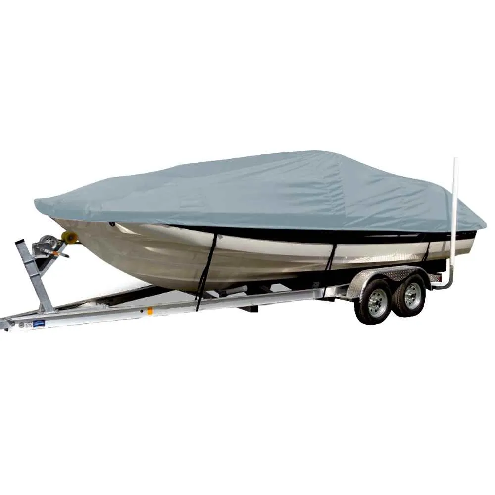 Performance Poly-Guard Styled-to-Fit Boat Cover f/21.5' Sterndrive Deck Boats w/Low Rails - Grey