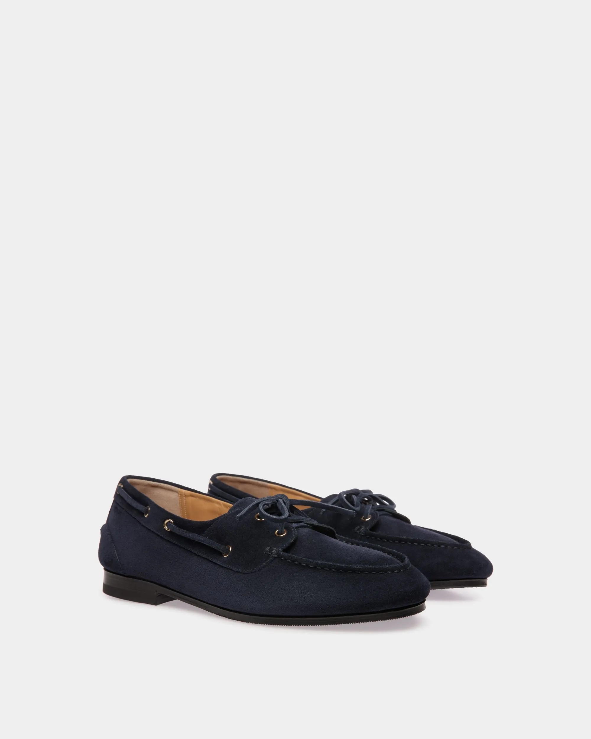 Plume Loafer in Blue Suede