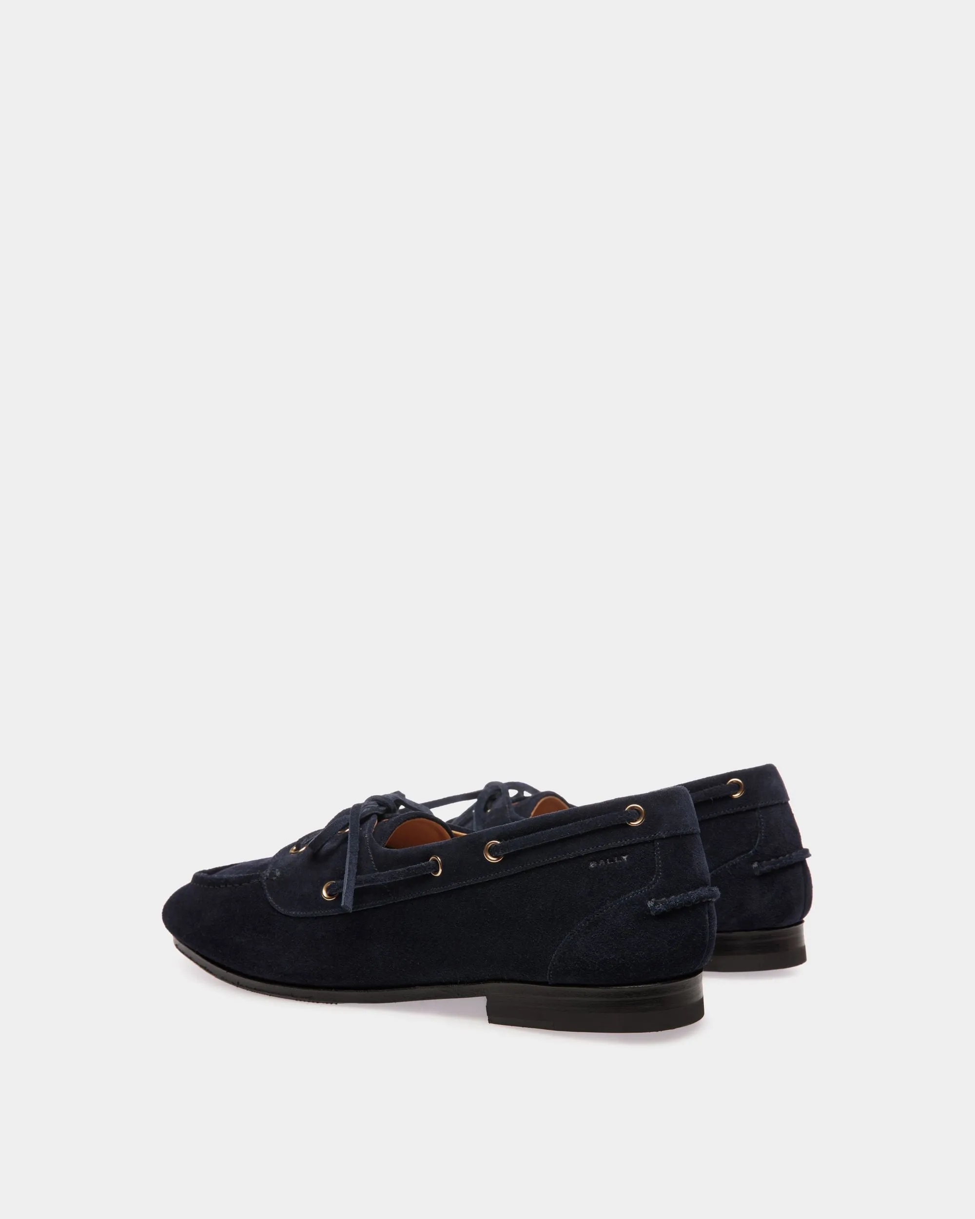 Plume Loafer in Blue Suede