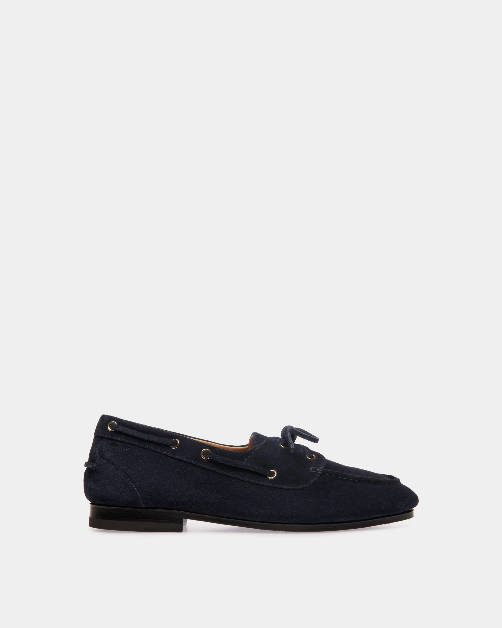 Plume Loafer in Blue Suede