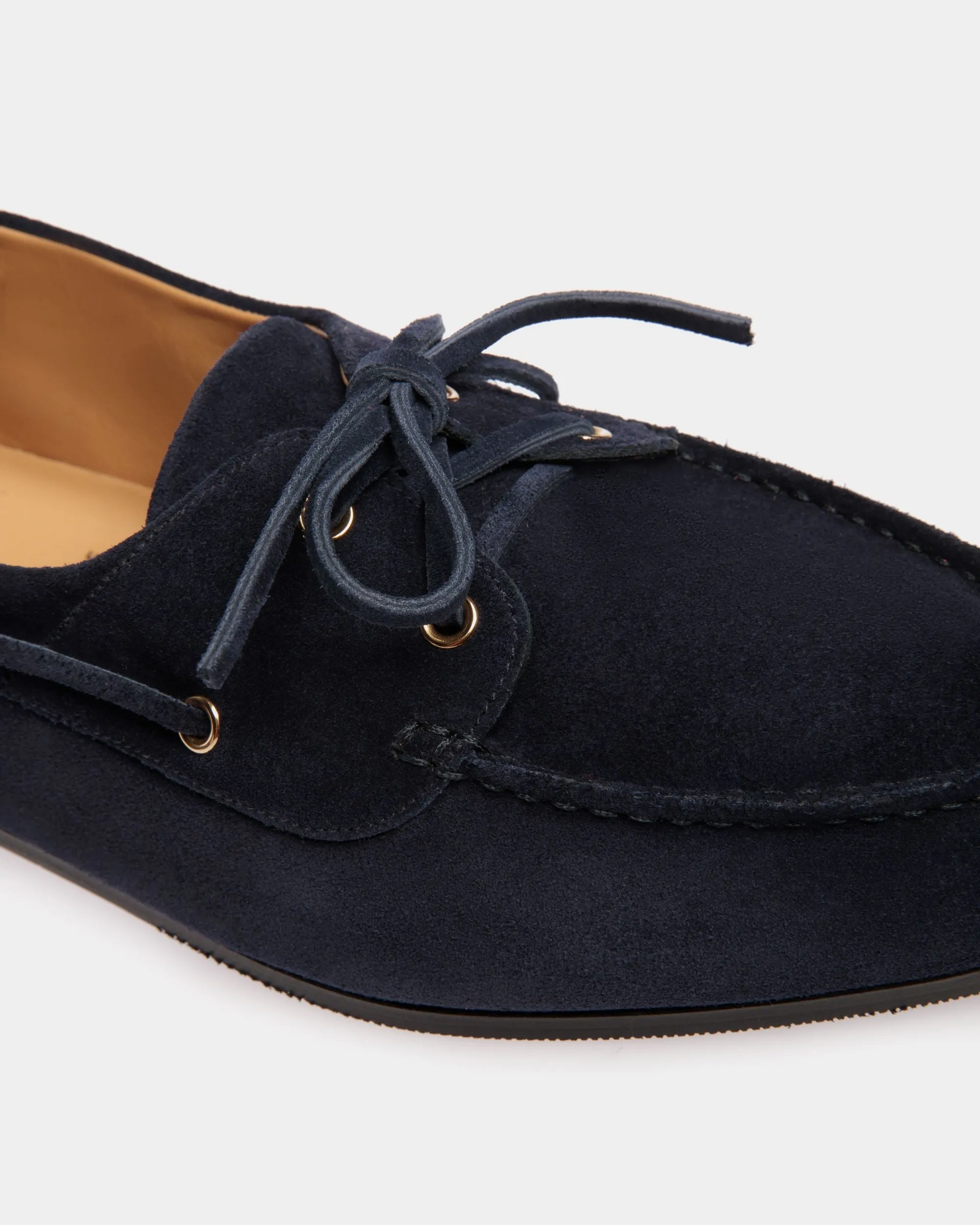 Plume Loafer in Blue Suede
