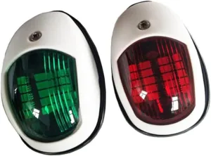 POPETPOP Abs Marine Led Navigation Light Lamp Signal Lamp 10v-30v Easy Install Boat Lights for Yacht Truck Trailer