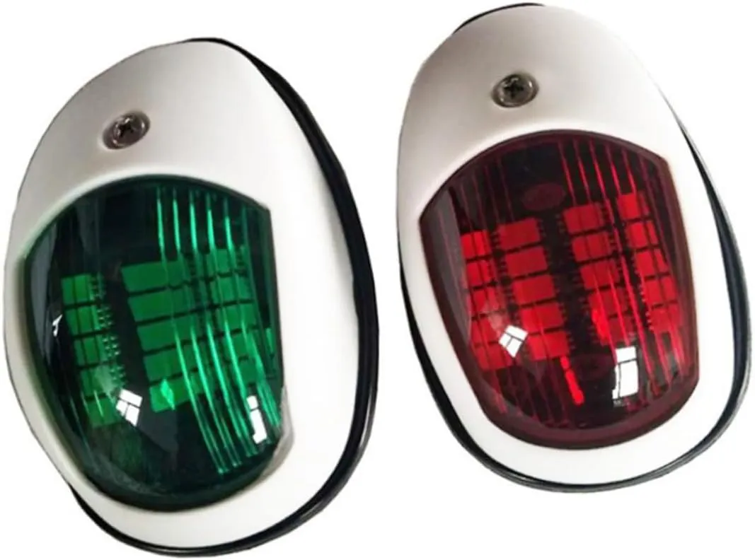 POPETPOP Abs Marine Led Navigation Light Lamp Signal Lamp 10v-30v Easy Install Boat Lights for Yacht Truck Trailer