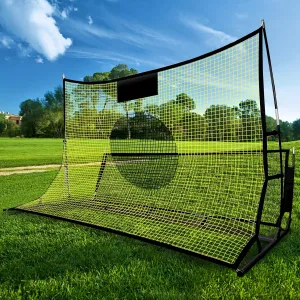 Portable Soccer Rebounder Net, 2 in 1 Soccer Goal Net for Passing and Volley, Soccer Trainer for Team or Solo Training, Soccer Practice Equipment,7ft*4ft