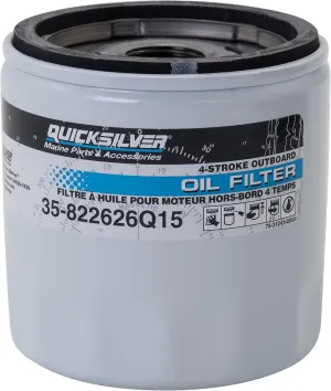 Quicksilver Oil Filter for Mercury and Mariner V-225 V-6 4-Stroke Outboards 822626Q15