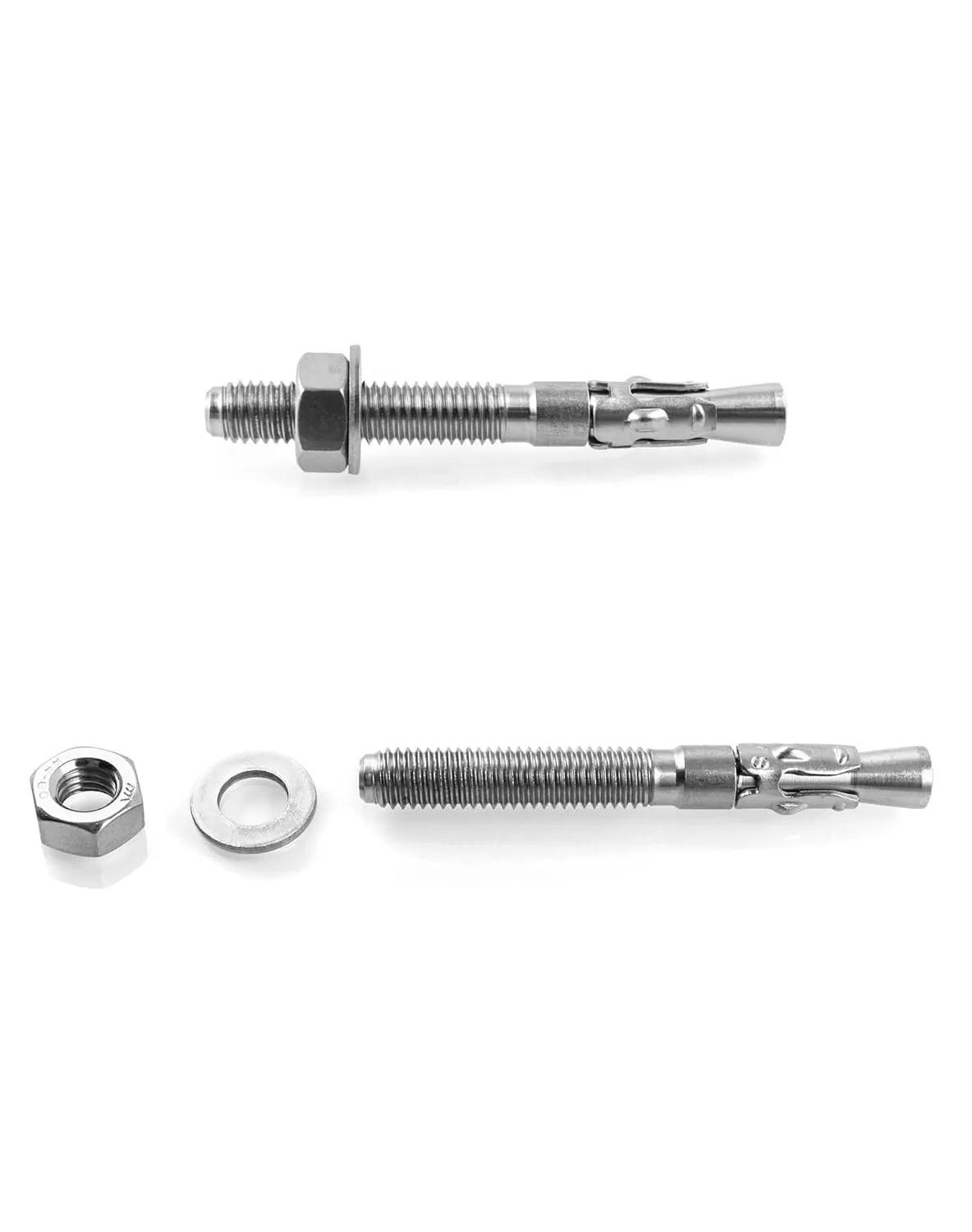 QWORK 20 Pack 5/16" X 2-3/4" 316 Stainless Steel Wedge Anchor for Office, Garage, Marine