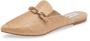 Raffia Madden Steve Toe Faraway Pointed Detailed Slip Mule On Client-focused service Chain Door-to-door