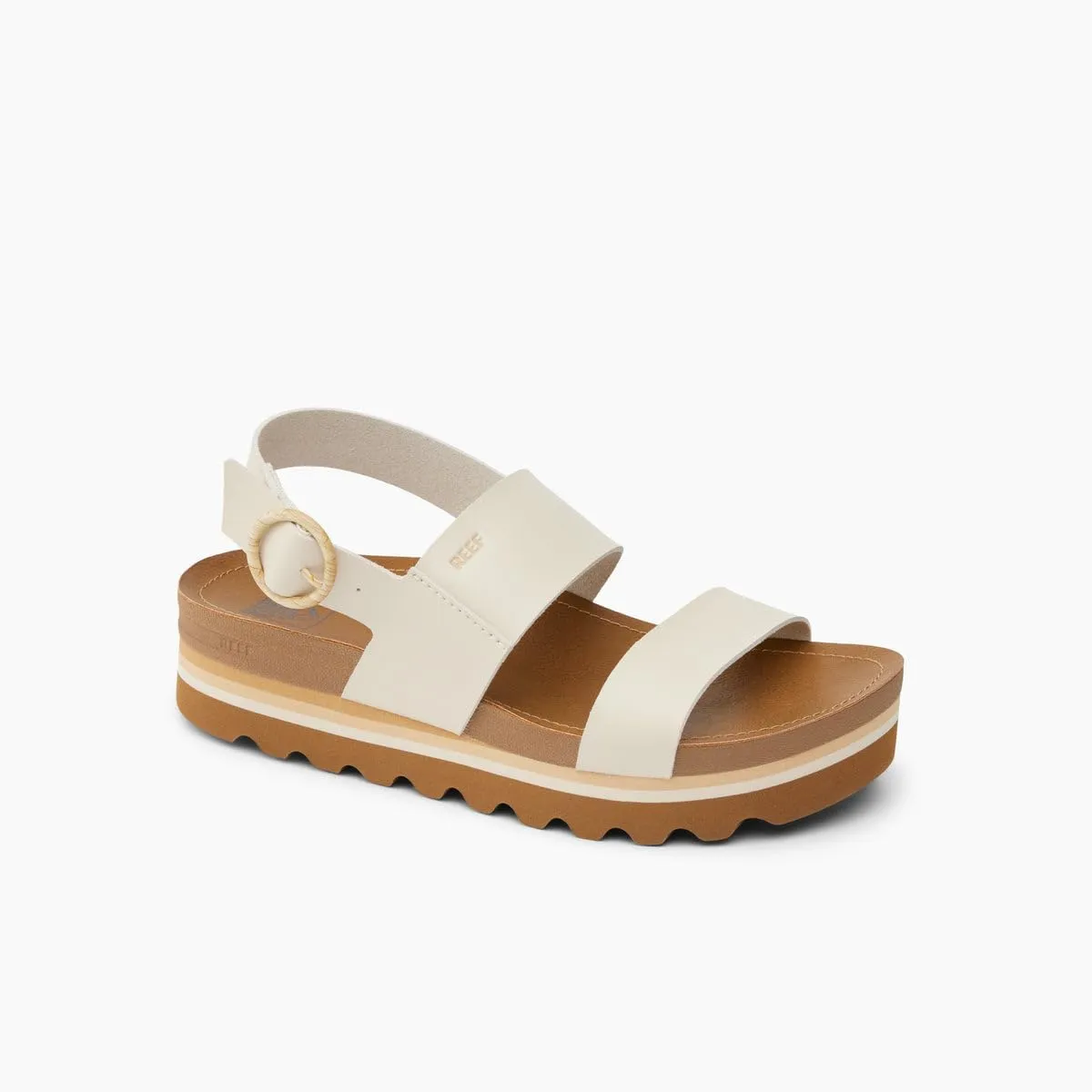 REEF Vista Hi Buckle Women's Platform Fashion Sandal, Arch Support, Ultra Soft Cushion Footbed