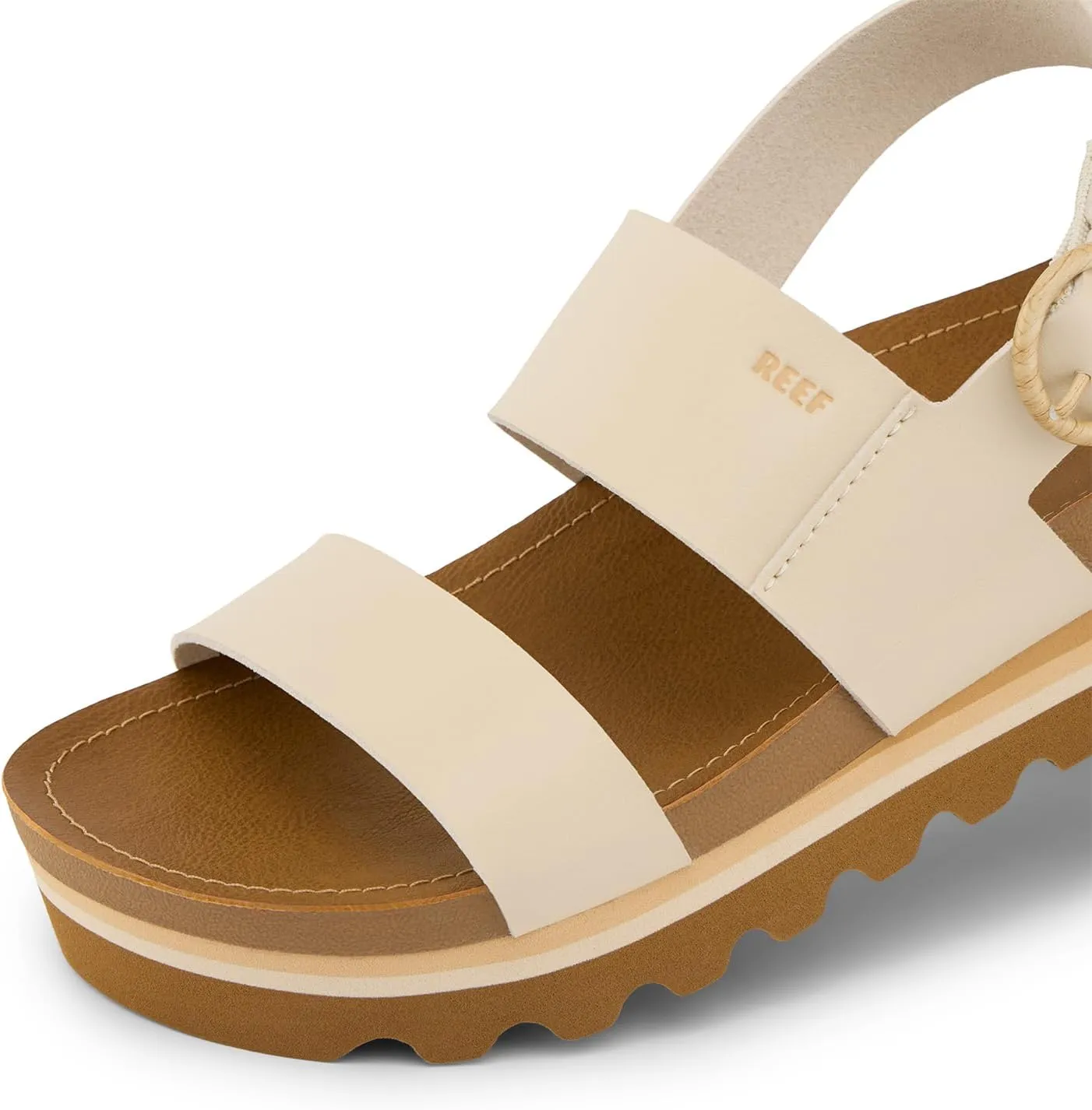 REEF Vista Hi Buckle Women's Platform Fashion Sandal, Arch Support, Ultra Soft Cushion Footbed