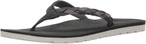 Reef Womens Sandal Voyage Sunset | Premium Real Leather Flip Flops for Women With Soft Cushion Footbed | Waterproof