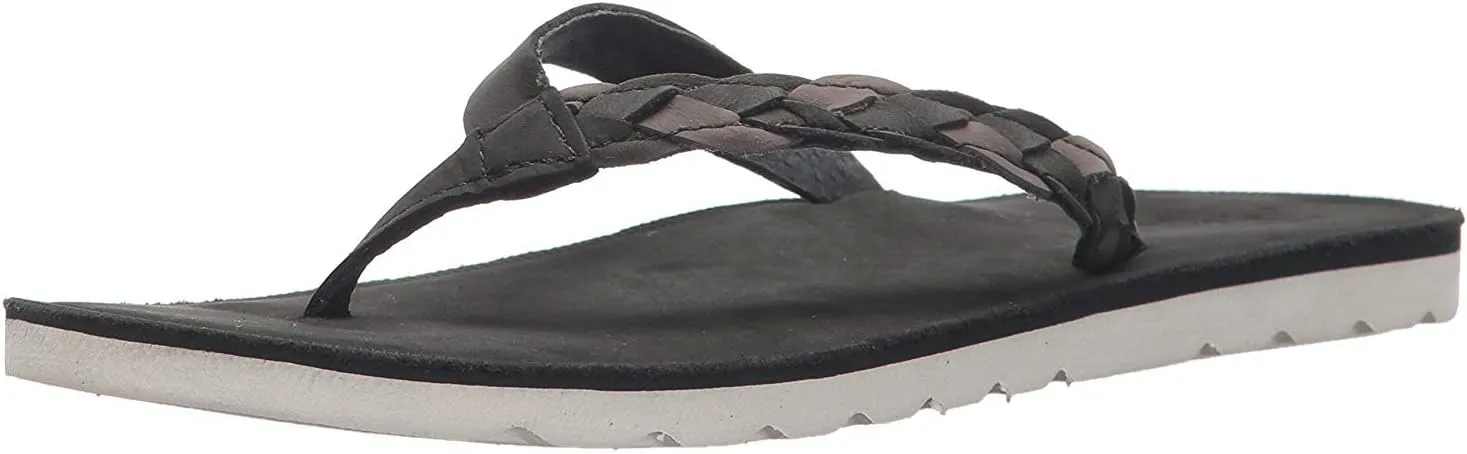 Reef Womens Sandal Voyage Sunset | Premium Real Leather Flip Flops for Women With Soft Cushion Footbed | Waterproof