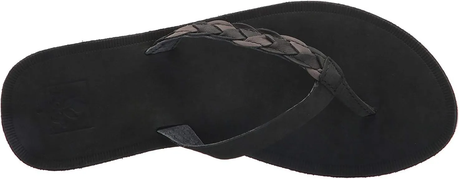 Reef Womens Sandal Voyage Sunset | Premium Real Leather Flip Flops for Women With Soft Cushion Footbed | Waterproof