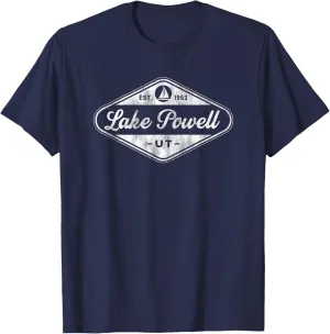 Retro Lake Powell Arizona Vacation Fishing Boat Souvenir T-Shirt