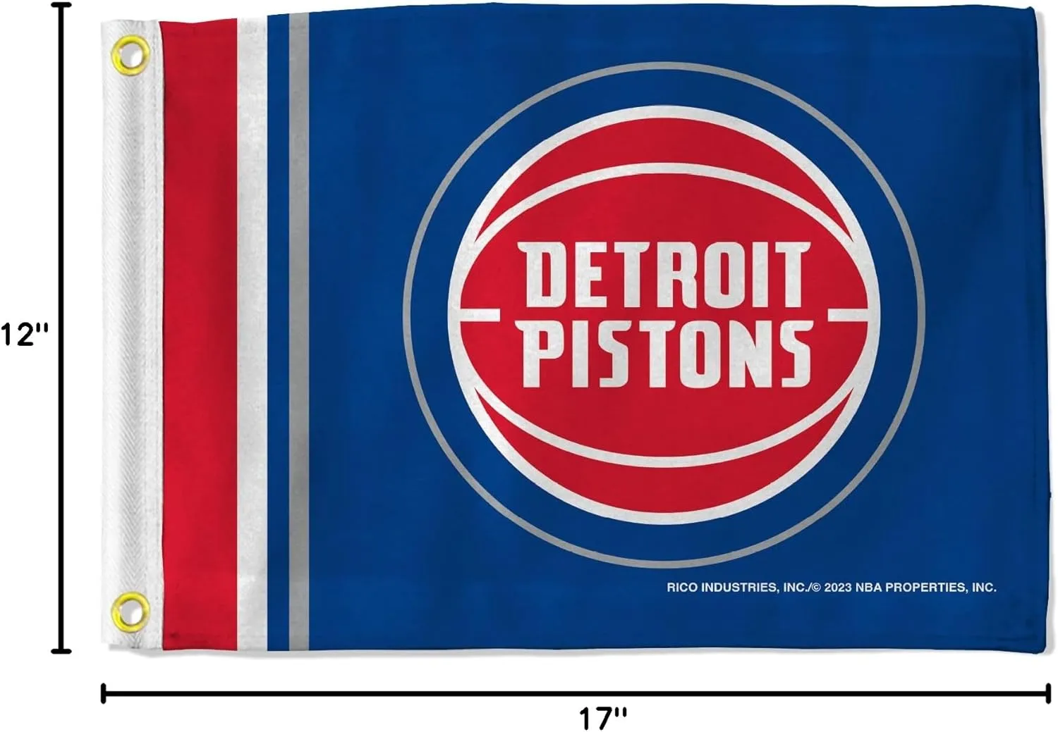 Rico Industries NBA Basketball Standard Utility Flag - Double Sided - Great for Boat/Golf Cart/Home ect.